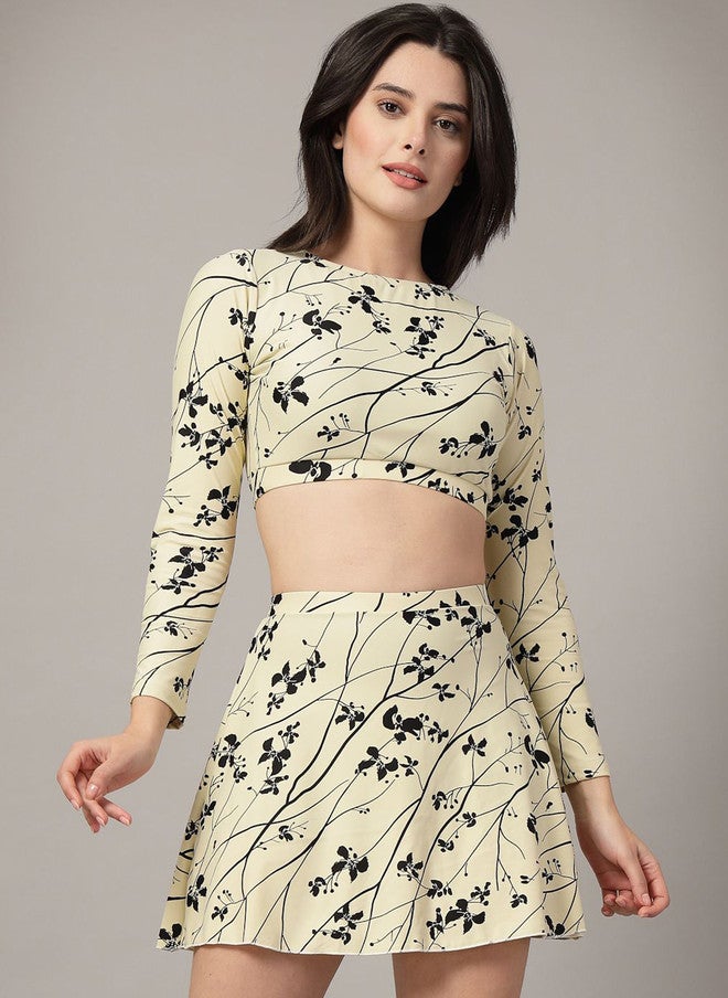 CUKOO Padded Printed Swim Bikini Set - Image 1